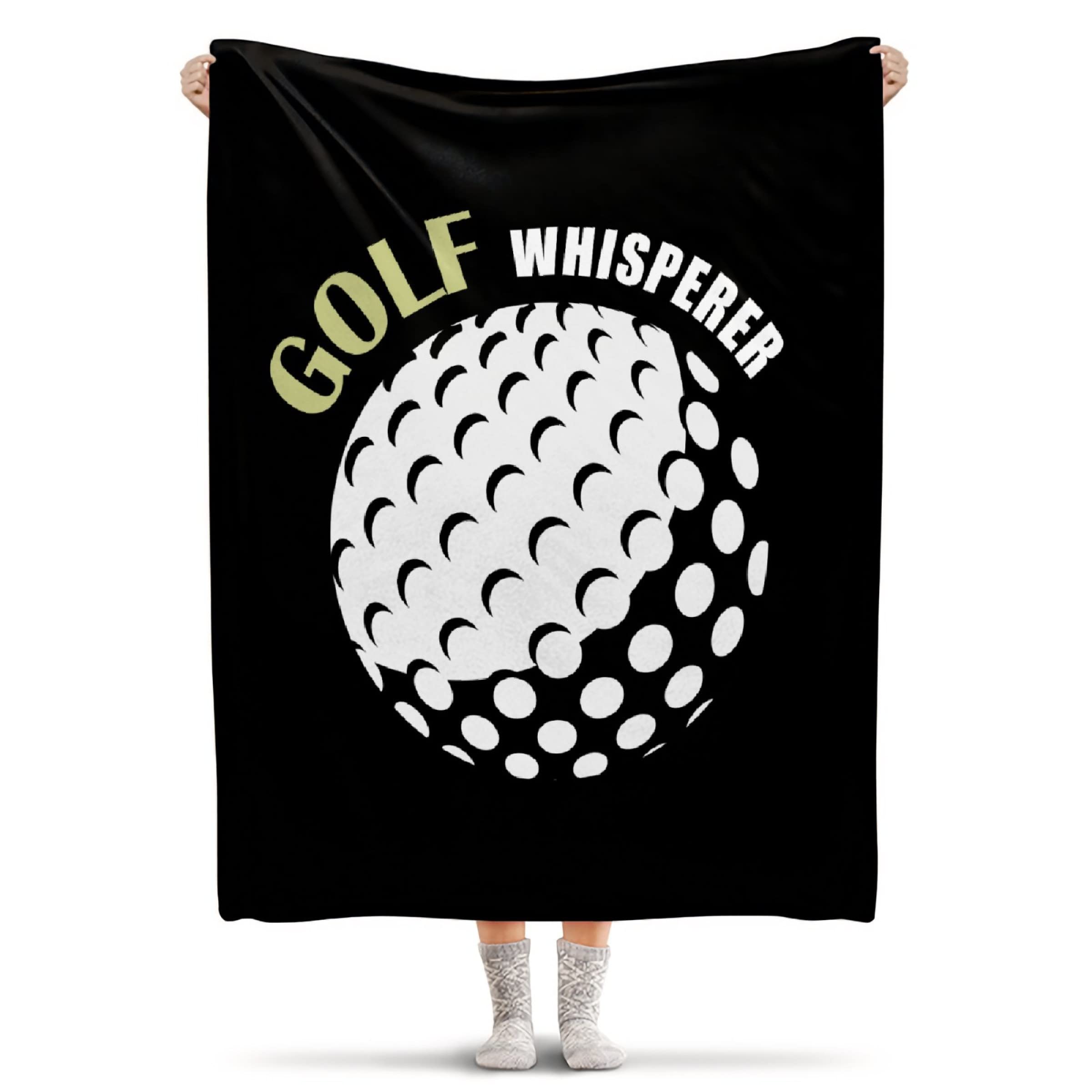 Soft Cozy Flannel Golf Lover Blanket - Extra Large 90x120 Inch Print Throw for Bed, Sofa & Couch - Perfect for Home Decor, Winter Warmth & Golf Enthusiast Gifts