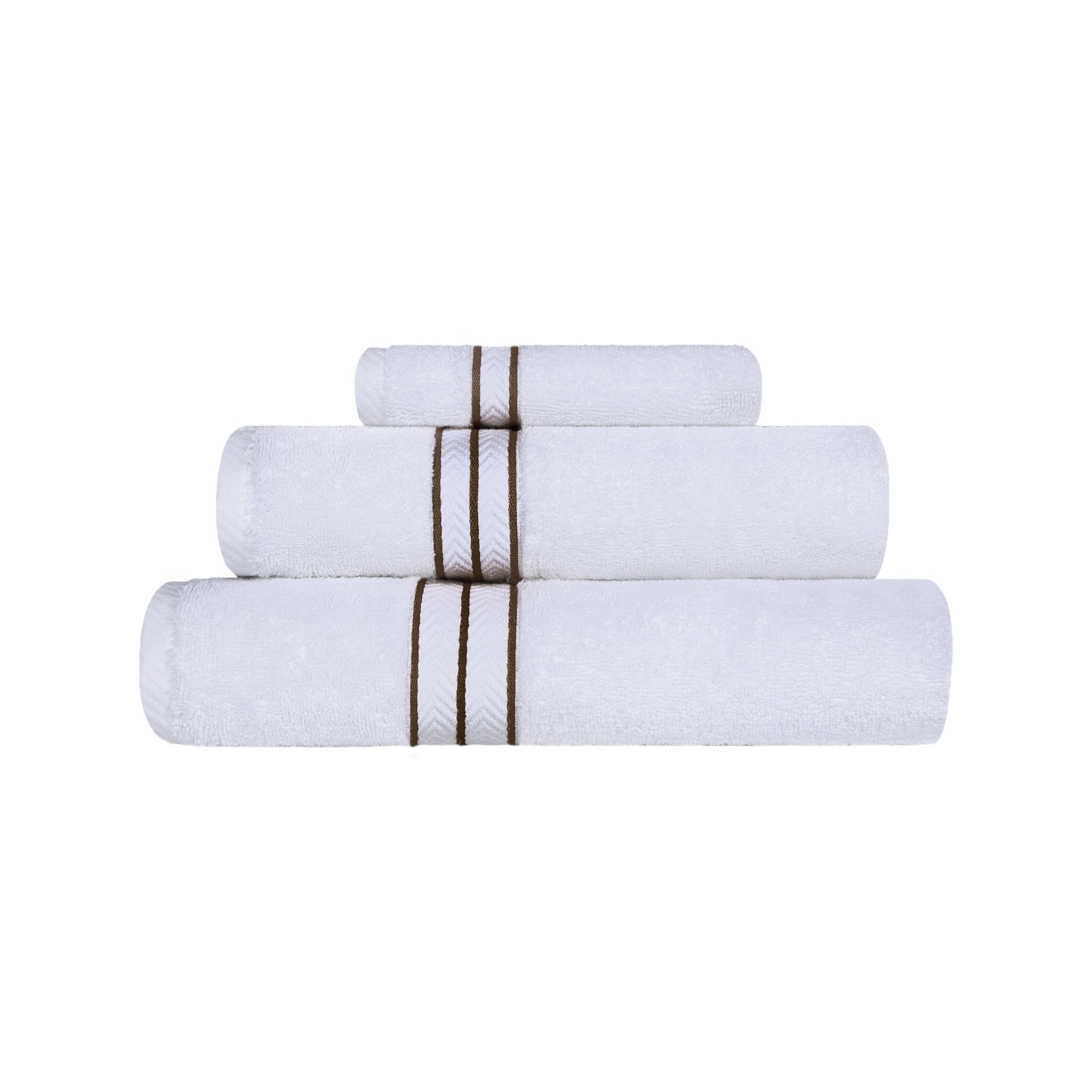 Premium Turkish Cotton Ultra Plush 3-Piece Bath Towel Set - Super Absorbent, Soft & Luxurious for Spa, Gym, Beach & Home Use