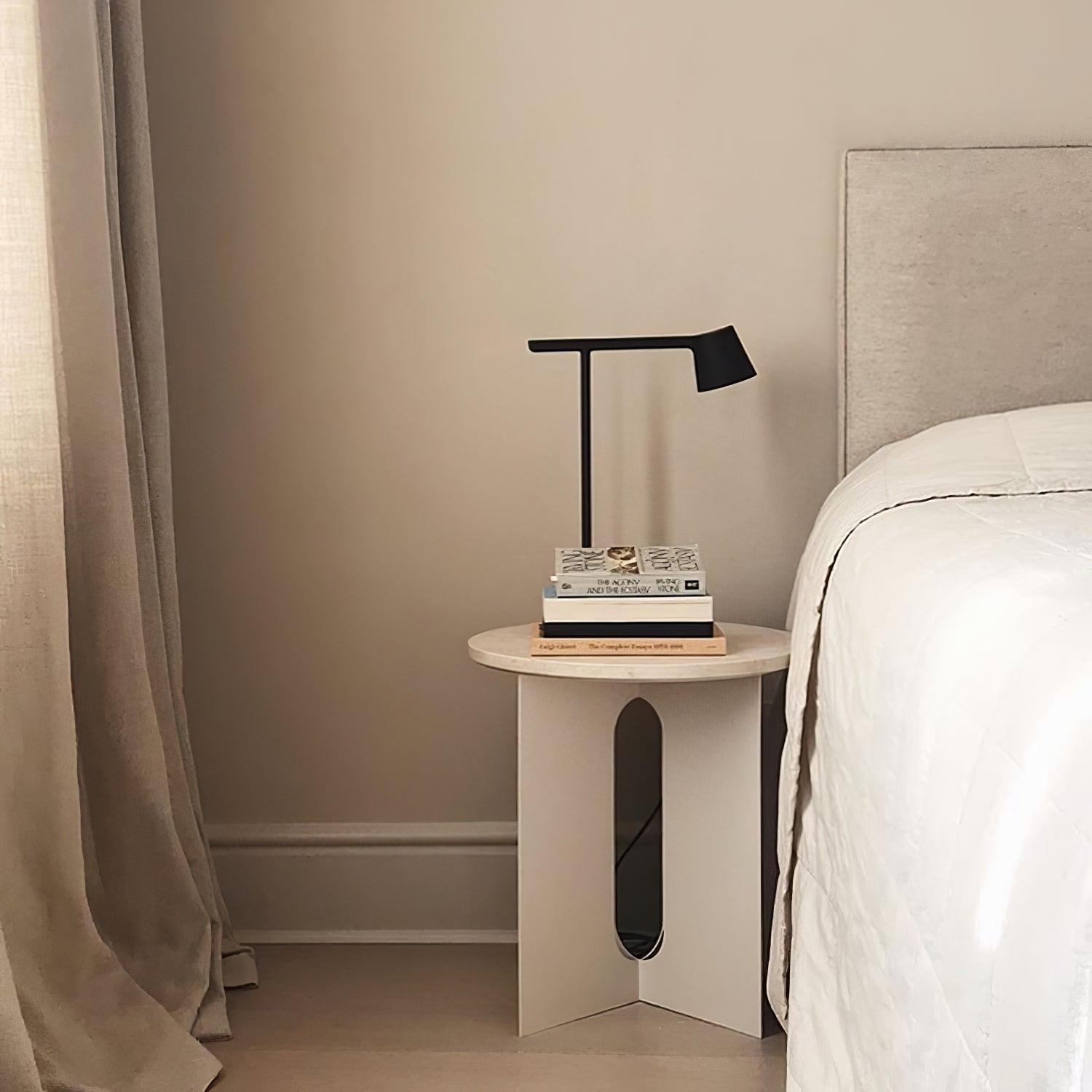 Modern Tip Table Lamp - Adjustable LED Desk Light for Home Office, Bedroom & Study - Warm White & Cool White Dimmable Reading Light with USB Port