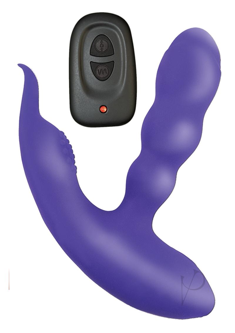 Rechargeable Silicone Prostate Massager with Remote Control - Purple Anal Stimulator for Men | Perfect for Solo Play & Couples Intimacy