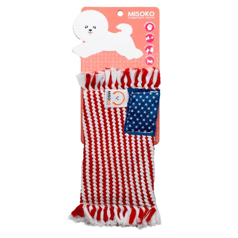 Misoko Interactive Pet Toy with Flag - Fun Chew Toy for Dogs & Cats - Durable Playtime Companion for Indoor & Outdoor Use