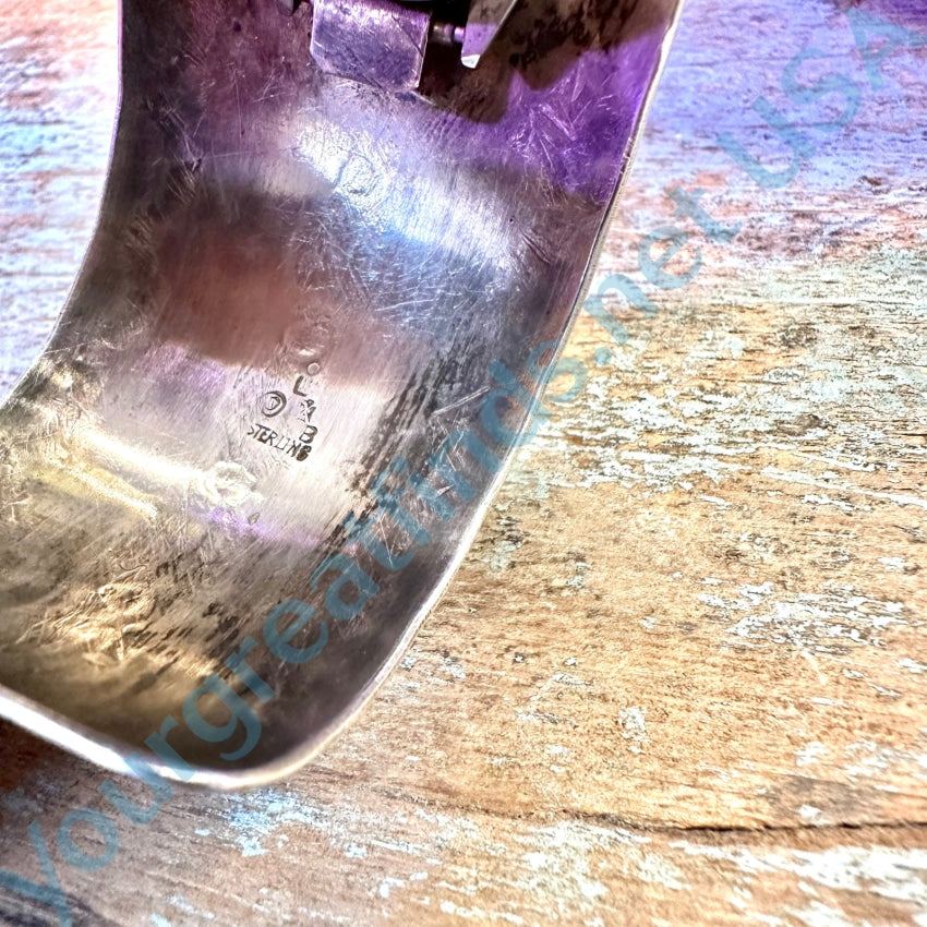 Authentic Sterling Silver Navajo Cuff Watch by Les Baker - Handcrafted Native American Jewelry for Women & Men | Perfect for Western Fashion, Boho Style & Special Occasions