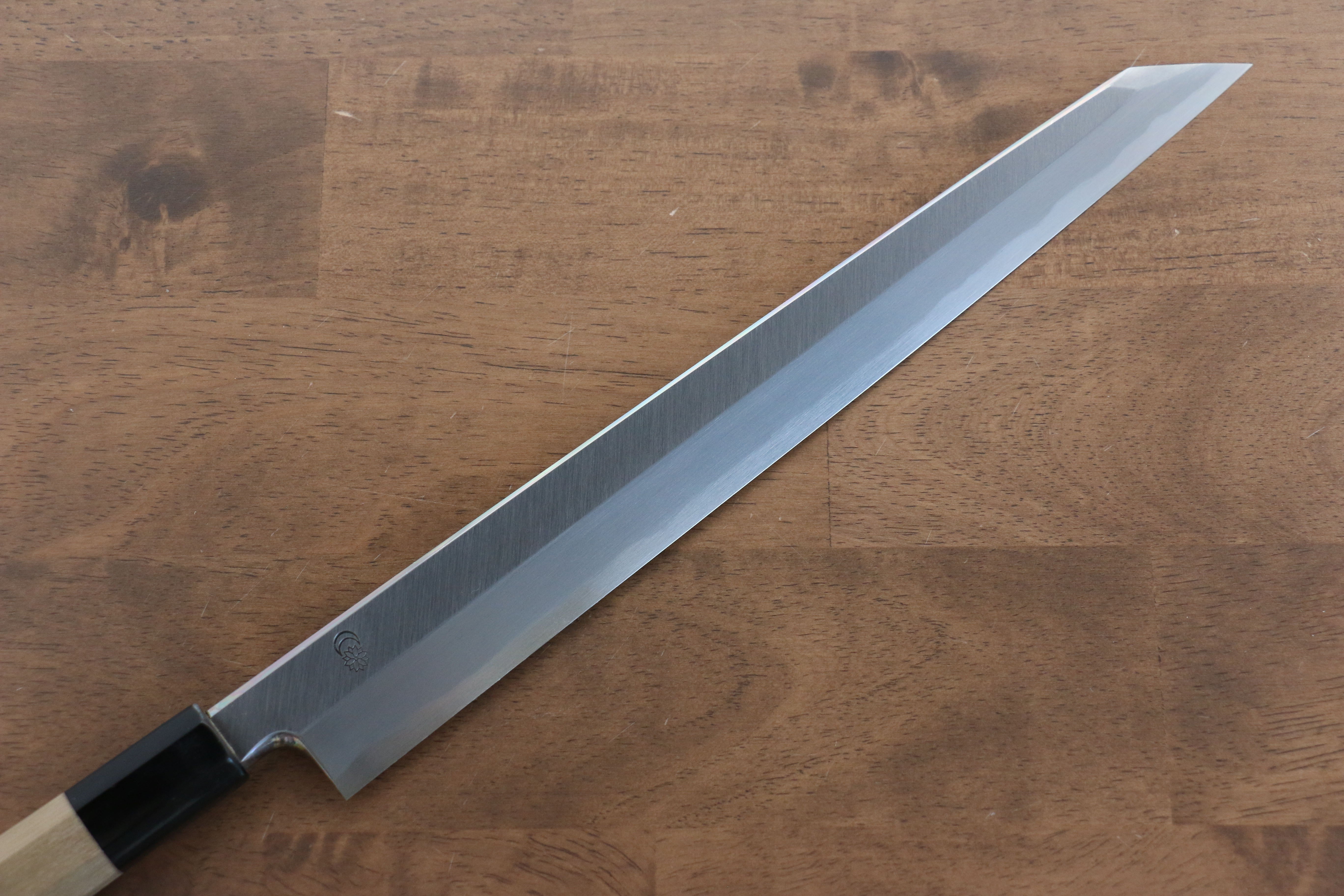 Premium Kikuzuki White Steel No.2 Kiritsuke Yanagiba Knife 300mm - Japanese Chef's Knife for Sushi, Sashimi & Precision Cutting - Magnolia Wood Handle - Professional Kitchen & Home Cooking Essential