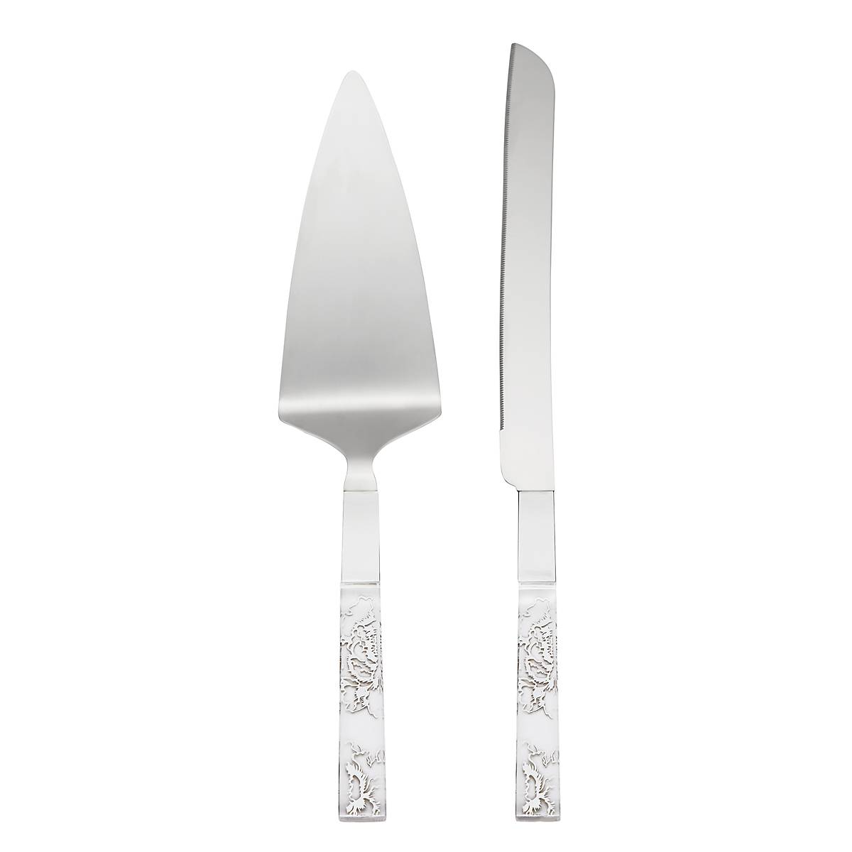 Elegant Silver Peony 2-Piece Dessert Plate Set - Perfect for Afternoon Tea, Wedding Receptions & Special Occasions