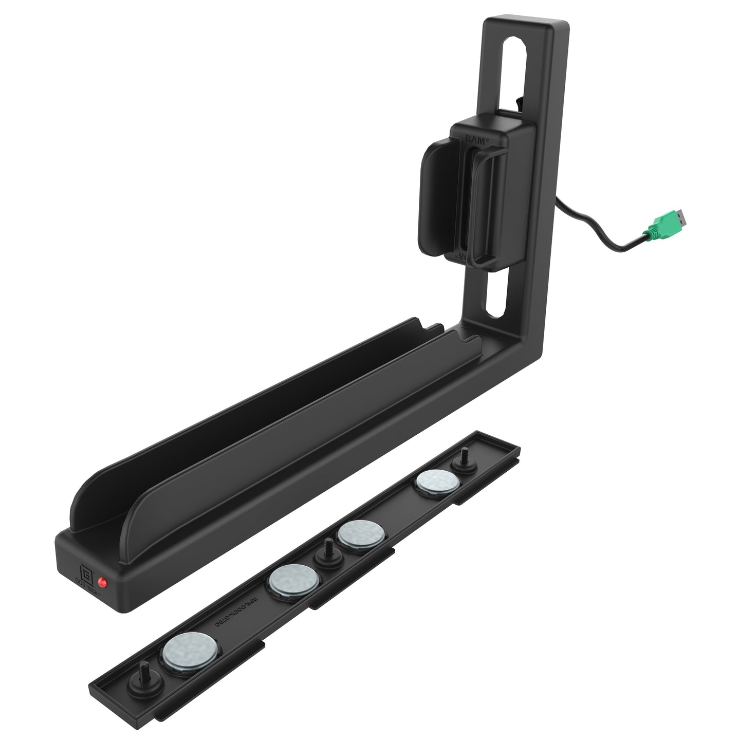 GDS® Slide Dock™ with Magnetic Attachment for IntelliSkin® Next Gen (RAM GDS DOCK G7M NGU) - Secure Smartphone Mount for Car Dashboard, Office Desk & Home Use