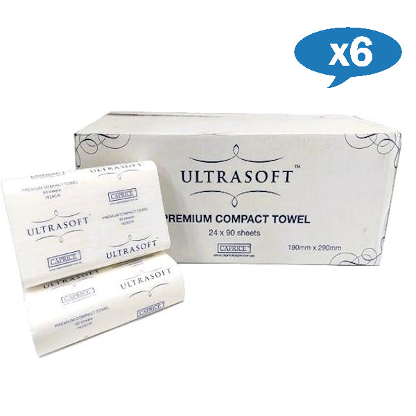 Ultra Soft Compact Interleaved Towels 19x29cm - Bulk Wholesale Caprice Towels for Gym, Spa, Travel & Home Use