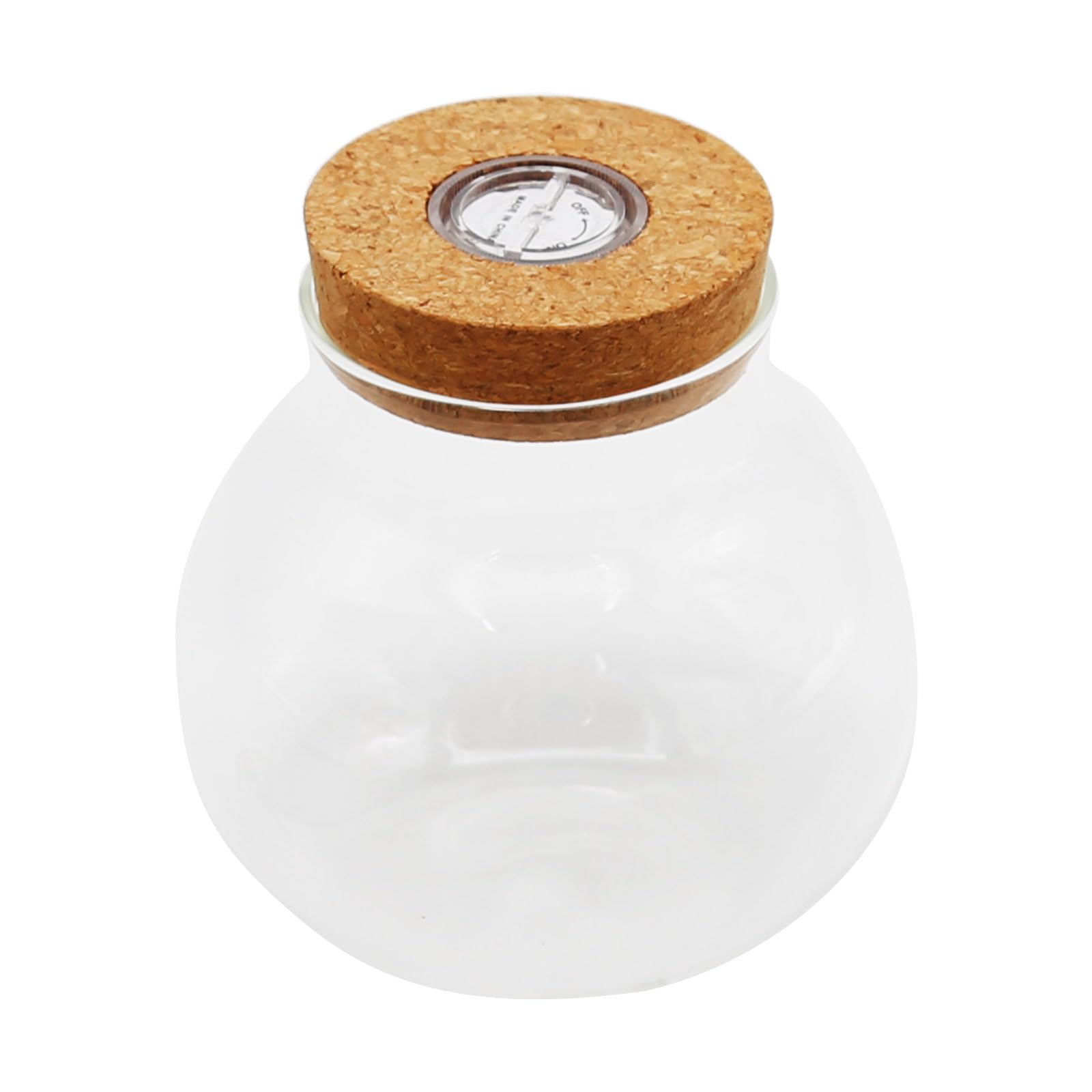 Round Glass Jar with Lid - 16oz Clear Mason Jars for Storage, Terrarium, Moss Balls, DIY Crafts, Party Decor | Perfect for Kitchen Pantry, Easter Candy Display, Christmas Decorations & Plant Terrariums