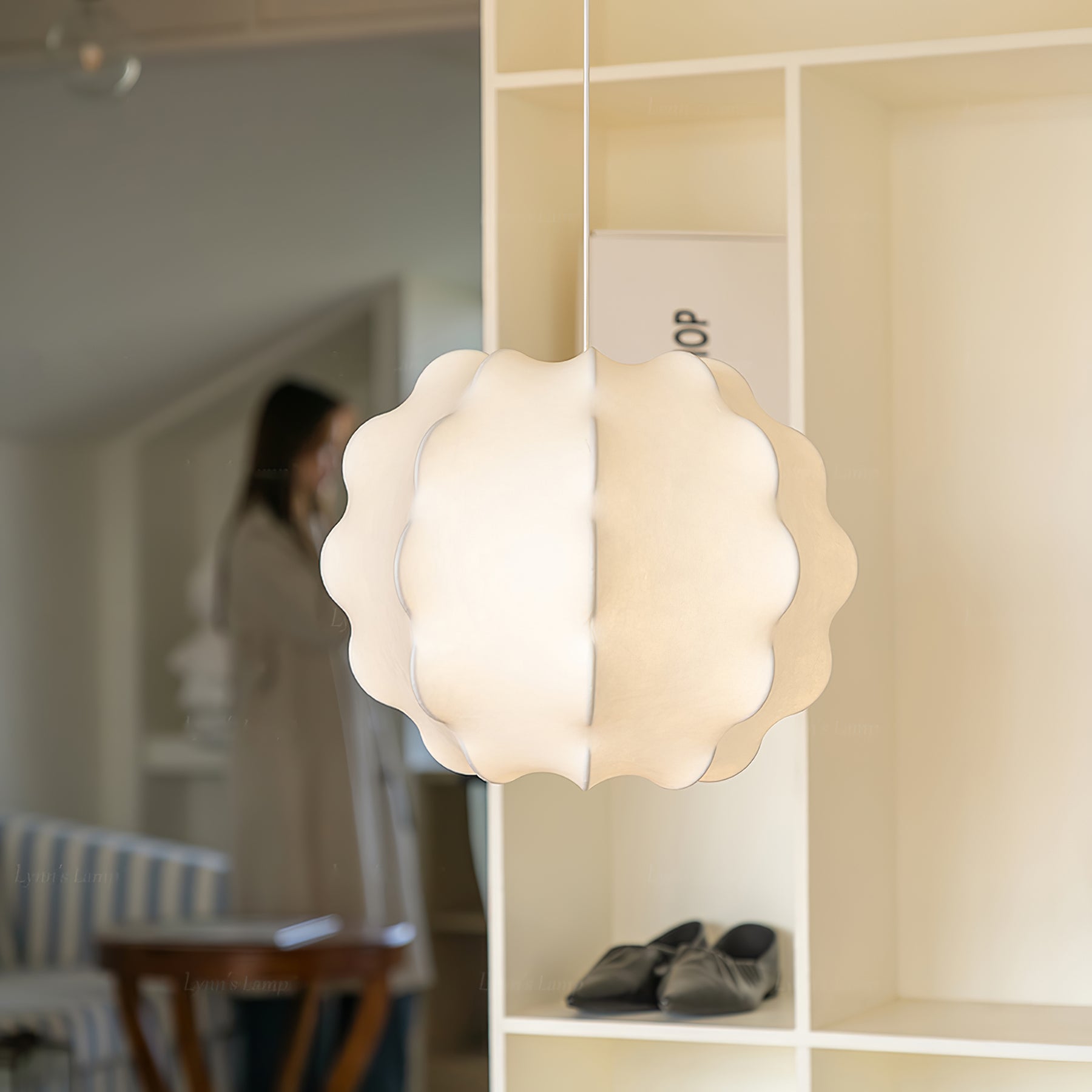 Celeste Petal Pendant Lamp - Modern Glass Flower Chandelier for Dining Room, Bedroom & Living Room Lighting Decor