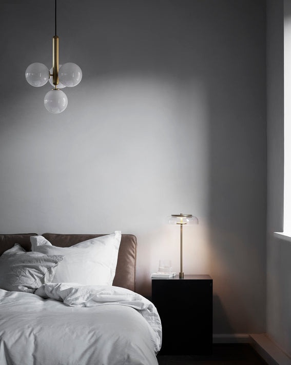 Elysian Glow Pendant Swag Light - Modern Adjustable Hanging Chandelier for Bedroom, Living Room & Dining Room Decor | Dimmable LED Lighting Fixture for Home & Office