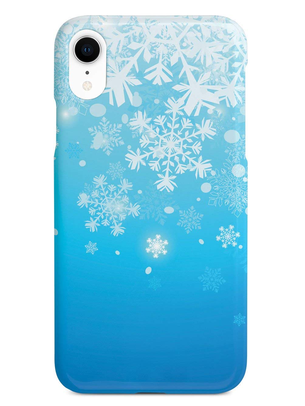 **Inspired Cases - iPhone XR Case Compatible with Apple iPhone XR - 3D Textured Protective Phone Cover with Winter Wonderland Snowflakes Design - Perfect for Everyday Use, Travel & Gifts**