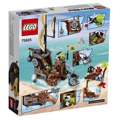 LEGO Angry Birds 75825 Piggy Pirate Ship Building Kit - 620 Piece Construction Set for Kids & Collectors | Creative Play, Birthday Gift & Display Model for Home Decor