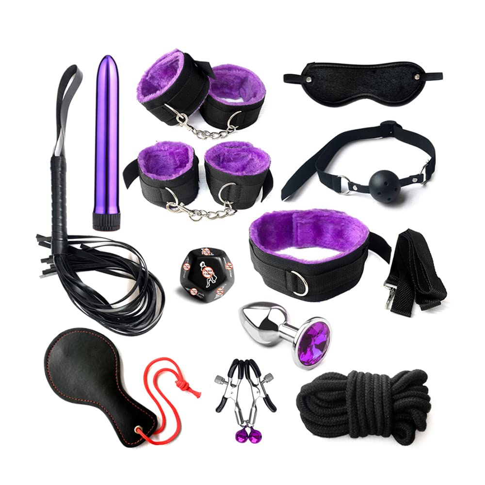 12-Piece BDSM Bondage Kit for Couples - Sexy Camouflage Suit, Handcuffs, Blindfold & Adult Sex Toys - Enhance Intimacy & Spice Up Your Bedroom - Perfect for Roleplay, Erotic Games & Sensual Exploration