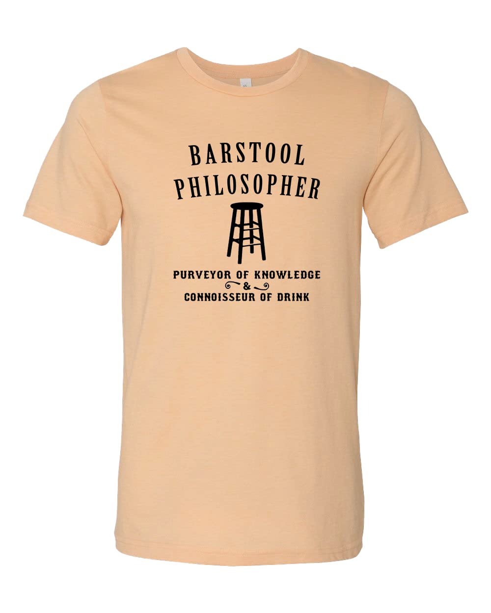 Barstool Philosopher T-Shirt - Funny Philosophy & Psychology Tee - Socrates & Plato Inspired Shirt - Great for Therapy Sessions, College Classes & Philosophy Lovers