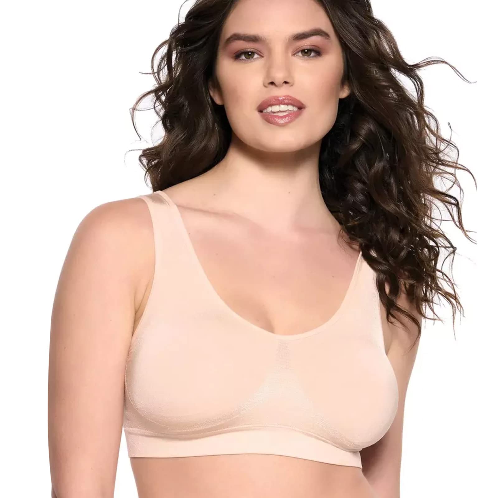 Felina Body Smooth Seamless Wireless Bralette - Comfortable Support for Everyday Wear | Perfect for Yoga, Lounge & Sleep