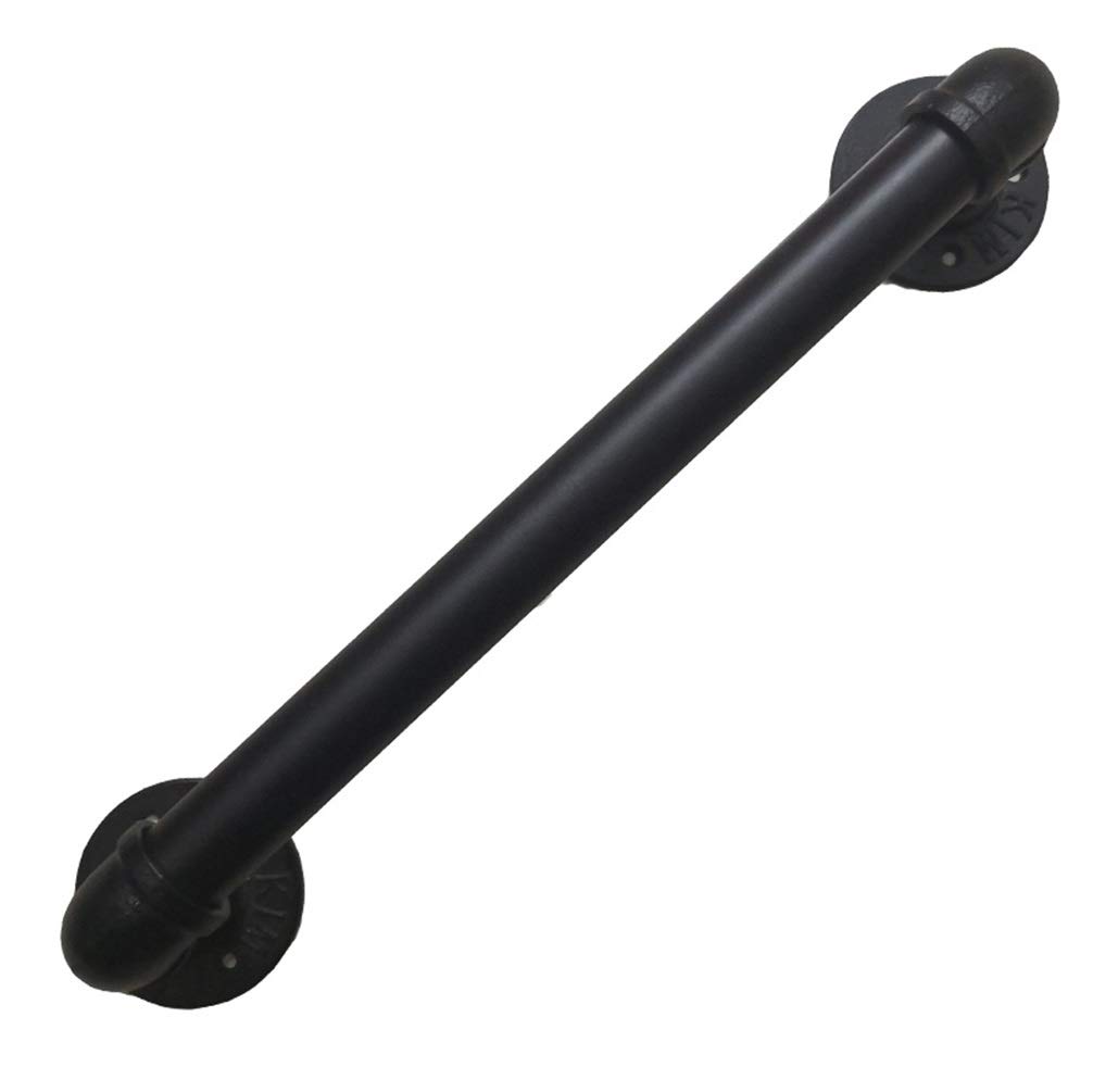 YUDE 11ft Industrial Style Stair Railing - Galvanized Iron Forged Pipe, Anti-Slip Interior Handrail for Garden, Bar, Stairs - Perfect for Home, Commercial & Outdoor Safety Use