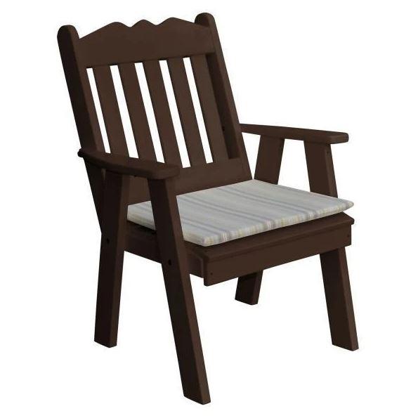 Royal English Style Polyester Upholstered Chair - Elegant Home & Office Seating for Living Room, Dining Room, or Study