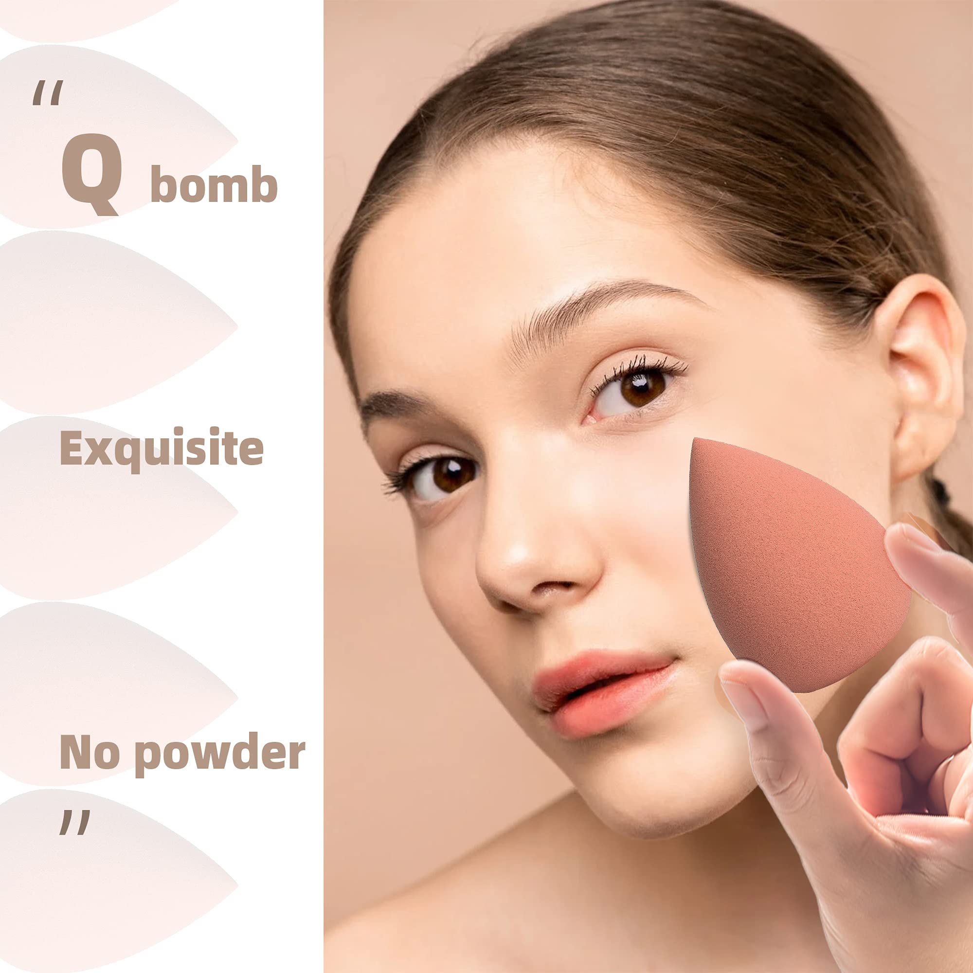 COSTICA Makeup Sponge Set - 4 pcs Multi-Colored Beauty Blender for Liquid Foundation & Concealer | Rose Series | Flawless Makeup Application for Daily Use & Professional Makeup Artists