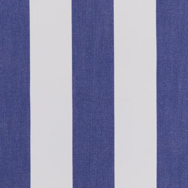 Premium Cabana Mediterranean Blue Stripe Outdoor Fabric - Waterproof & UV Resistant for Patio Furniture, Cushions, and Poolside Decor