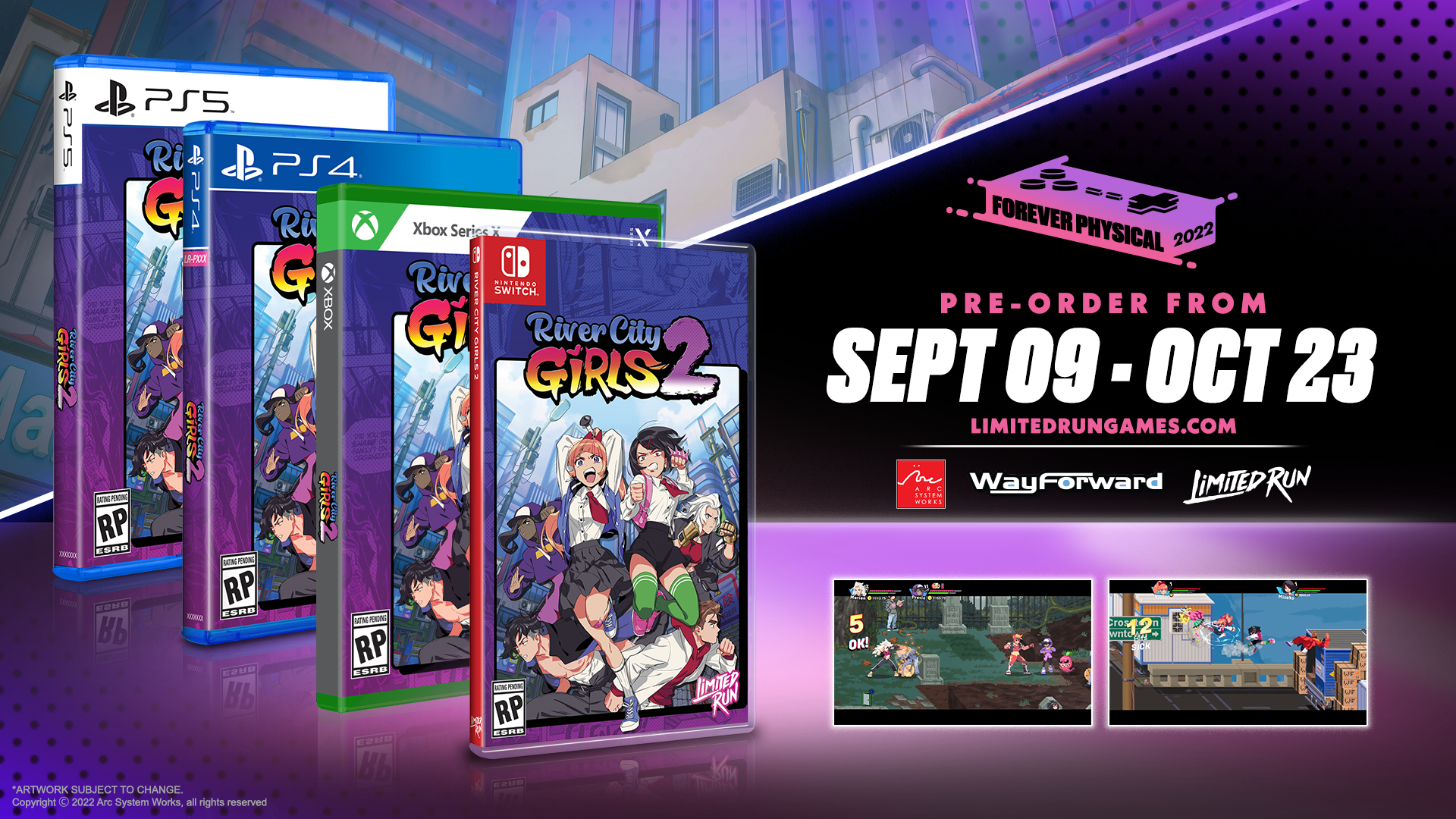 River City Girls 2 - Nintendo Switch Limited Run Edition #161 | Classic Beat 'Em Up Game for Retro Gaming Fans - Perfect for Multiplayer Arcade Nights & Nostalgic Gaming Sessions