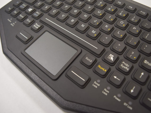 iKey BT 870 TP Dual Connectivity Bluetooth Keyboard - Wireless Keyboard for PC, Mac, iPad - Perfect for Office, Home & Travel Use