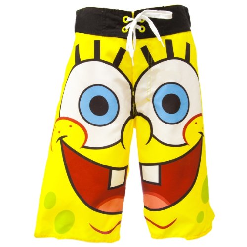 Spongebob Squarepants Men's Big Face Swim Trunks 30