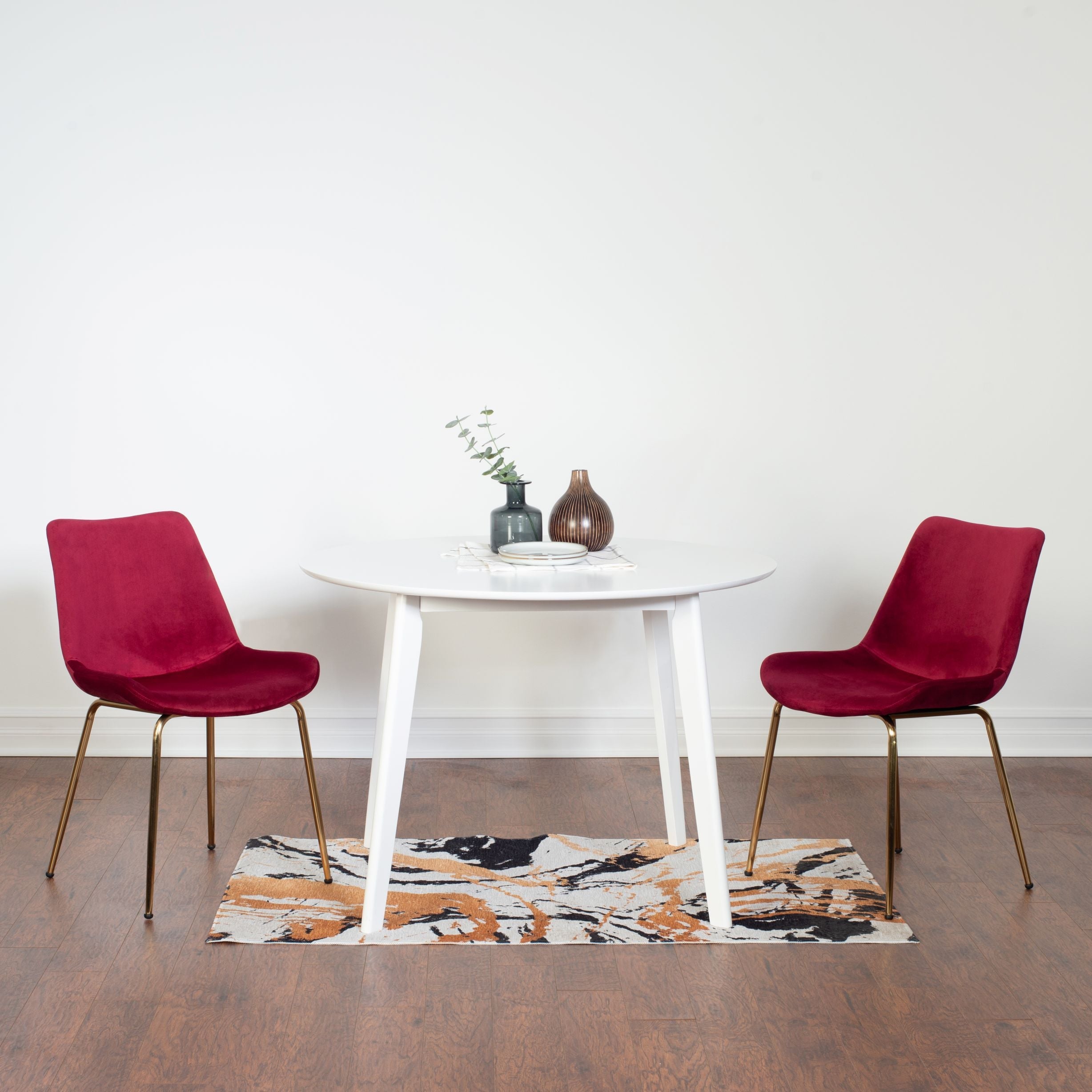 Roundhill Furniture Aufurr 3-Piece Modern Dining Set - 36