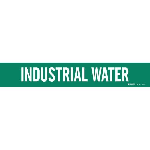 Brady 7163-1 Self-Sticking Vinyl Pipe Marker Labels (Pack of 50) - Durable Industrial Pipe Identification for Plumbing, HVAC & Chemical Pipes