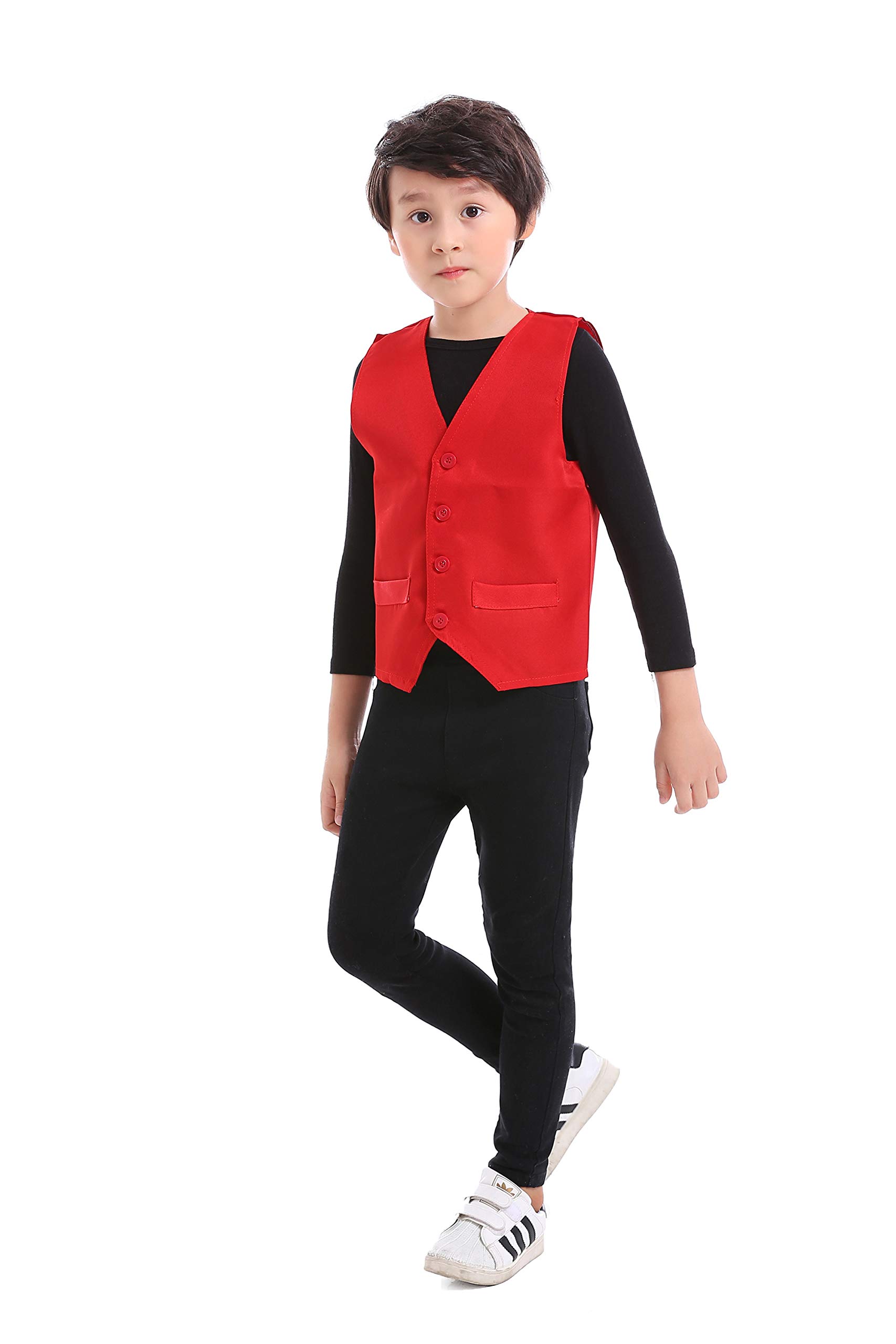 TopTie Kids Volunteer Vest - Adjustable Waistcoat for School Activities, Church Events & Costume Parties - Perfect for Role Play, Performances & Group Events