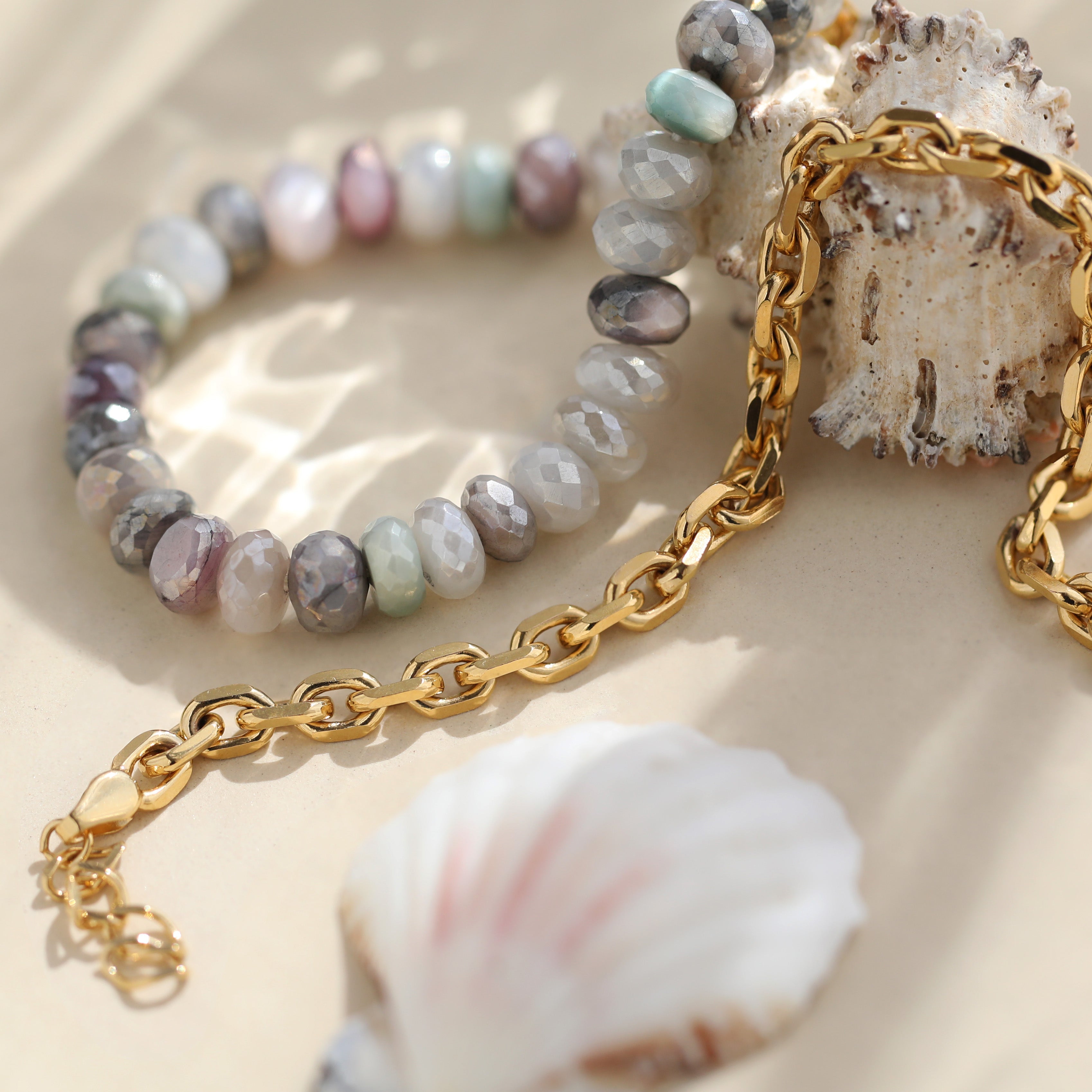 Athena Chain Bracelet for Women - Elegant Gold & Silver Adjustable Link Bracelet - Perfect for Daily Wear, Parties & Gifts