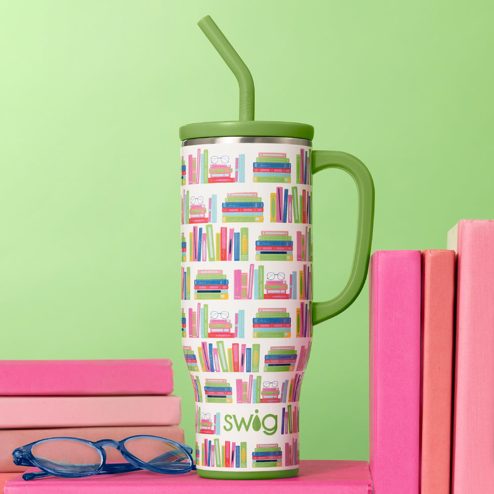 30oz Book Club Mega Mug - Large Insulated Coffee Cup for Reading & Book Lovers - Perfect for Book Club Meetings, Reading Nooks & Cozy Home Use