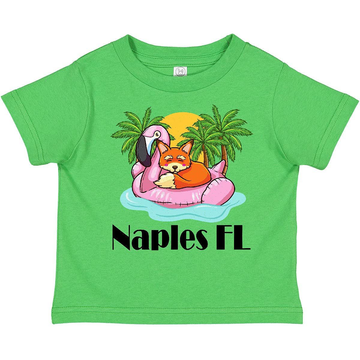 Inktastic Naples Florida Beach Vacation Toddler T-Shirt - Cute Summer Outfit for Boys & Girls - Perfect for Beach Trips, Family Vacations & Tropical Getaways