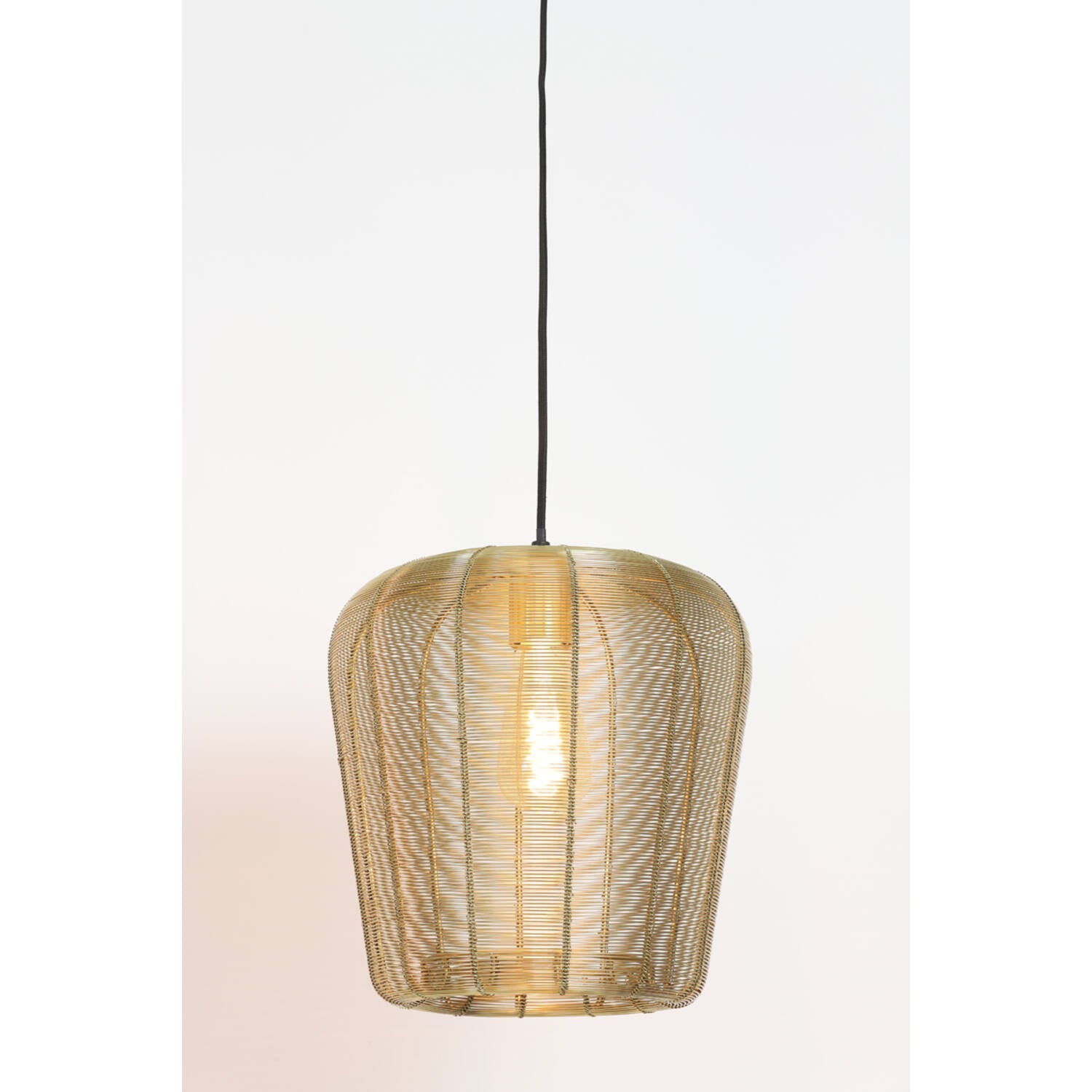Adeta 1 Liter Pendant Light Fixture in Matt Black and Gold - Various Sizes for Dining Room, Kitchen Island, or Entryway Lighting