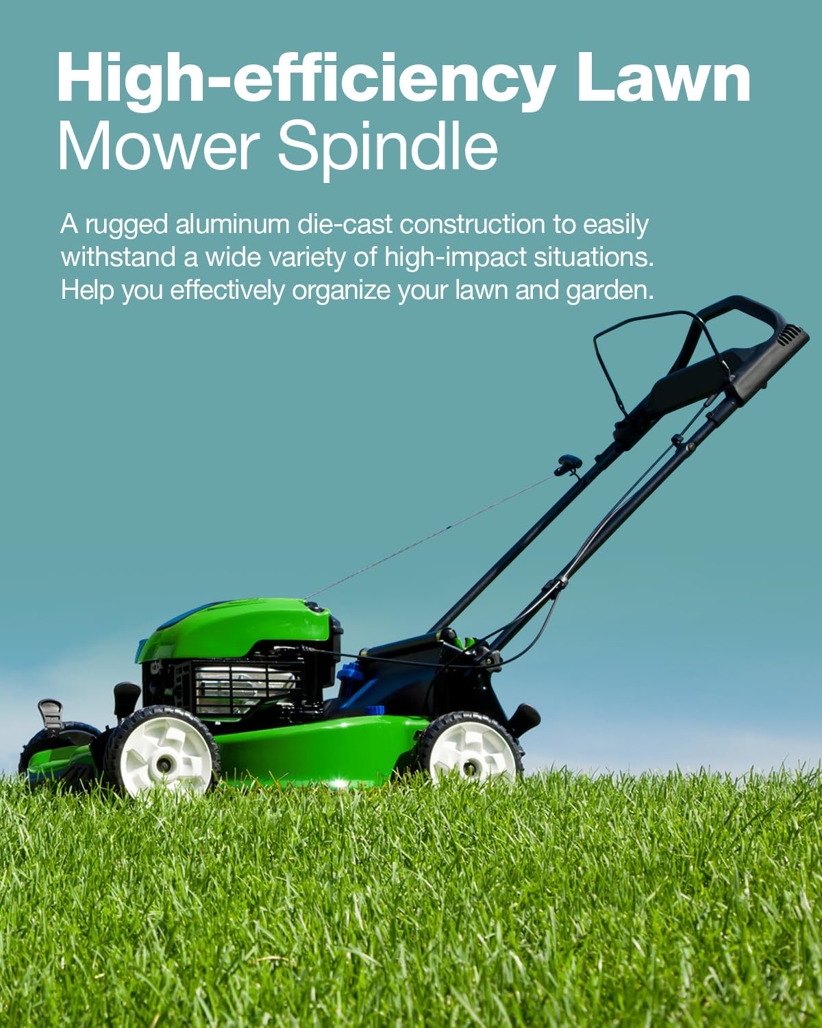 SCITOO 2-Pack Lawn Mower Spindles with Pulley Bolt - Replacement Spindle Assembly for Troy Bilt & MTD (618-05078, 918-05078, 918-0507A) - Perfect for Mower Repairs & Maintenance