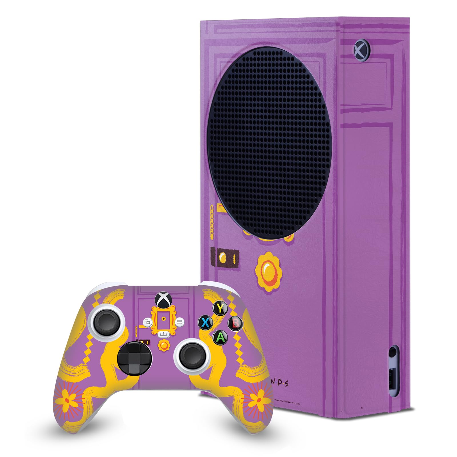 Official Friends TV Show Xbox Series S Controller Skin - Iconic Graphic Wrap & Leather Grip - Compatible with Xbox Series S - Perfect for Gaming, Collectors, and TV Show Fans