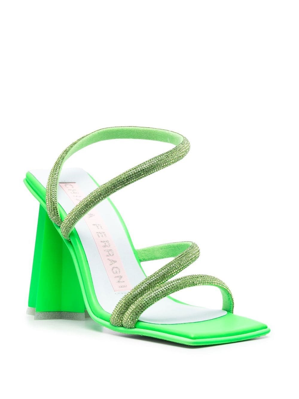 Chiara Ferragni Women's Green Sandals - Fashionable & Comfortable Summer Shoes for Beach, Vacation & Casual Outings