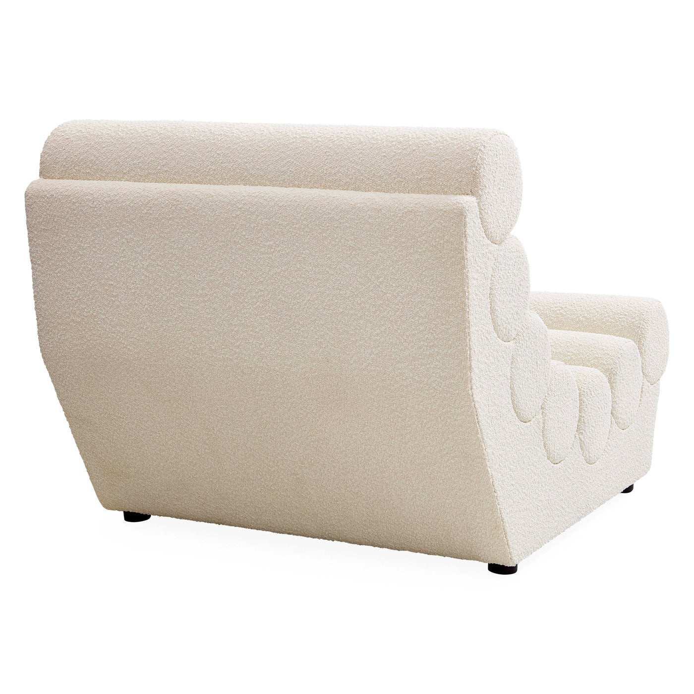 Futura Slipper Chair - Modern Accent Chair for Living Room, Bedroom & Office - Comfortable Upholstered Lounge Chair with Wooden Legs
