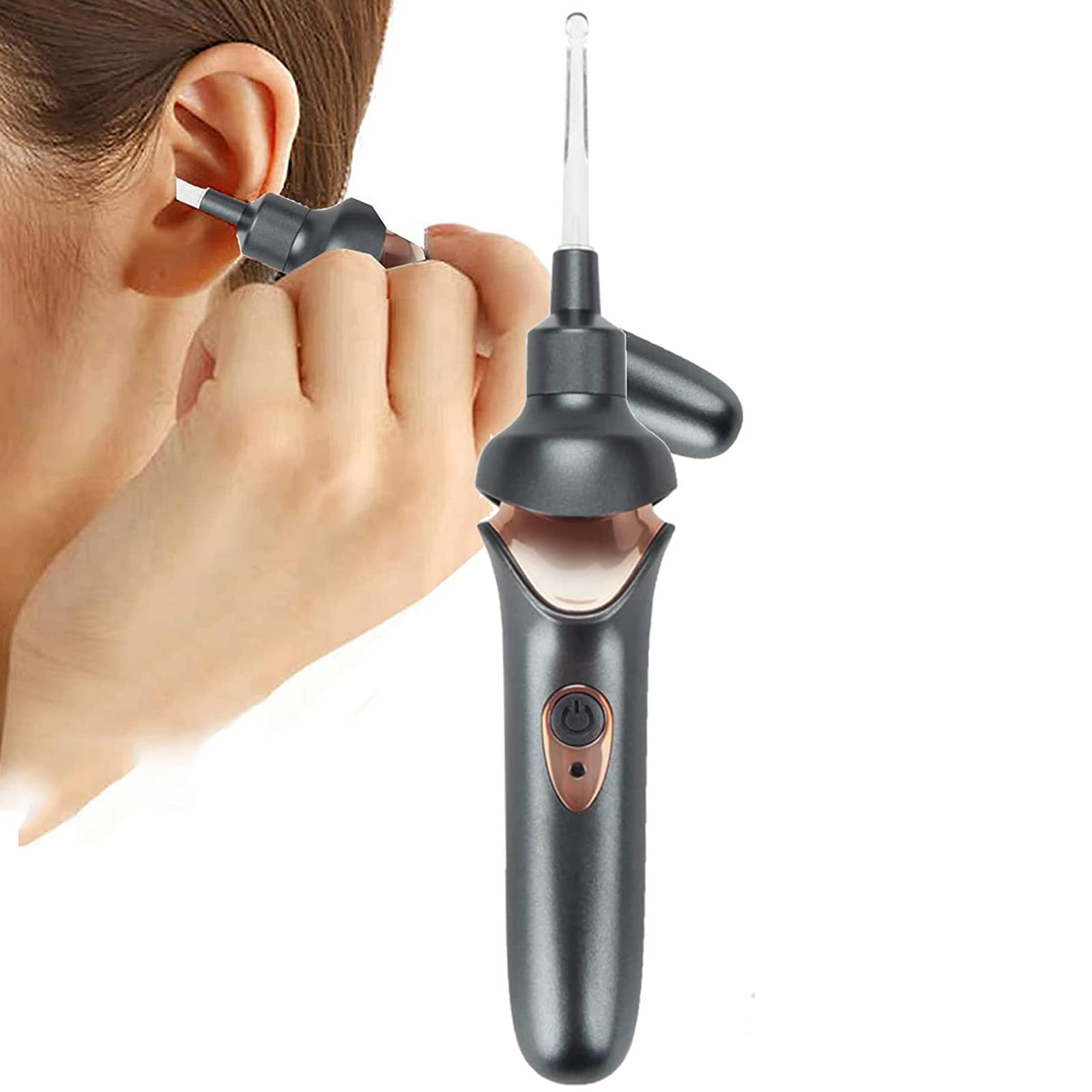Painless Electric Ear Wax Cleaner for Kids & Adults - Safe Ear Cleaning Kit for Home Use
