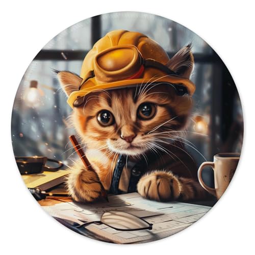 Cute Working Cat