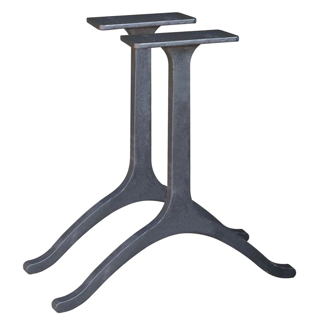 YW CL 015 405MM Wishbone Table Legs - 1 Pair for Bench or Coffee Table - Sturdy Metal Furniture Legs for DIY Home Decor & Office Furniture Projects
