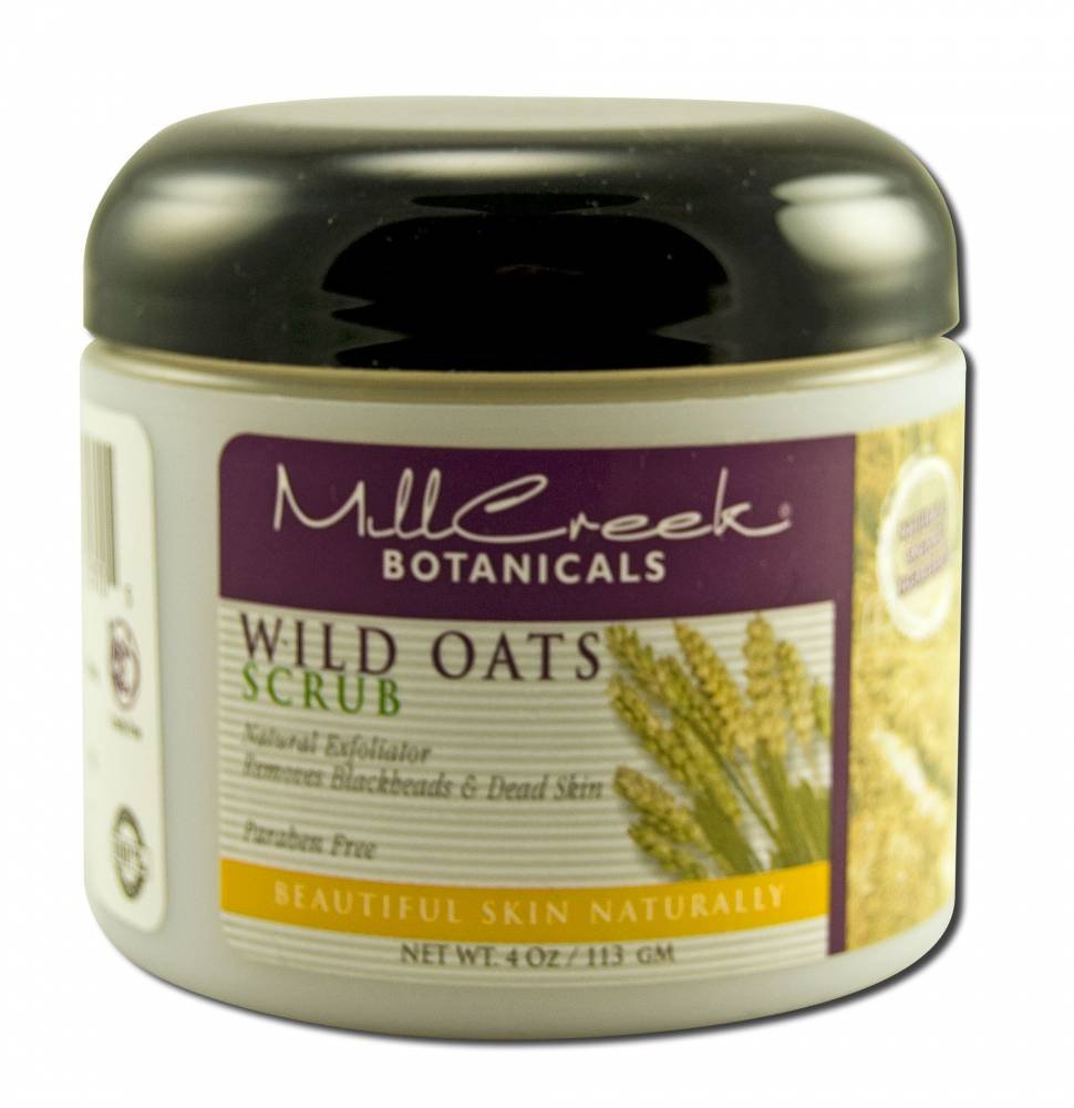 Mill Creek Wild Oats Original Facial Scrub - Exfoliating & Moisturizing Face Wash for Glowing Skin - Perfect for Daily Skincare Routine & Sensitive Skin Care