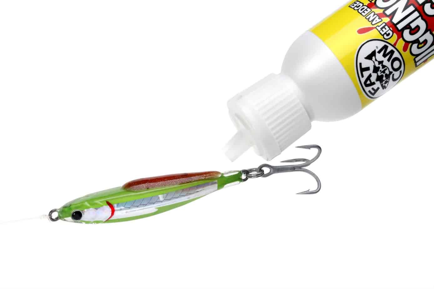 Fat Cow Jigging Gel Fish Attractant - 2oz Menhaden Scent - Premium Fishing Bait for Bass, Walleye & Saltwater Fish - Ideal for Freshwater & Saltwater Fishing Trips
