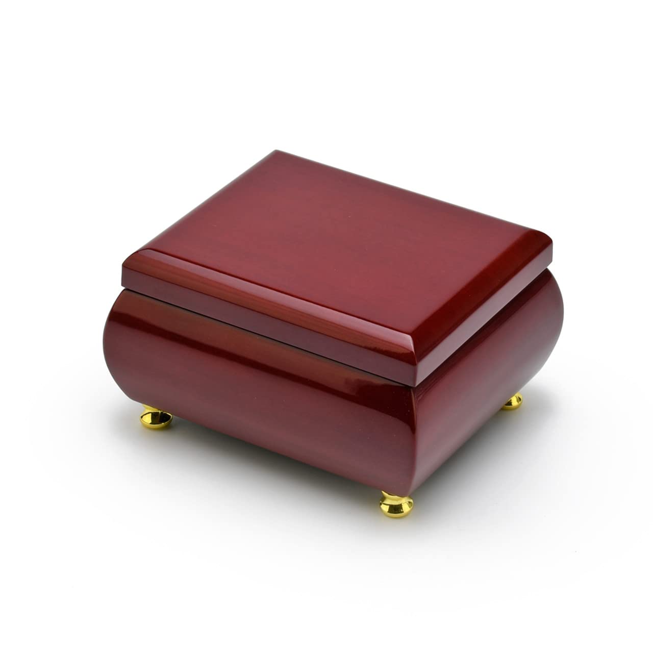 Elegant Hi-Gloss Rosewood Music Jewelry Box with Multiple Song Options - Perfect for Gift Giving, Home Decor & Jewelry Storage