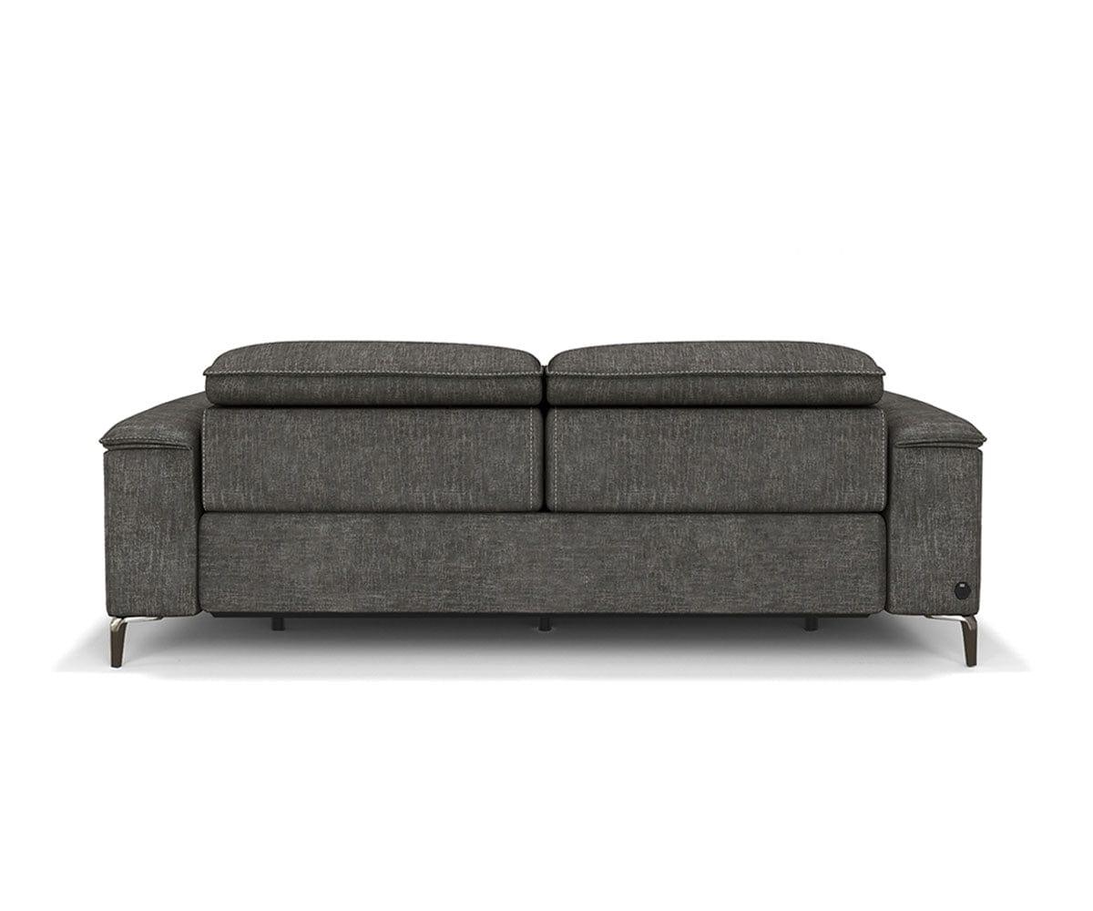 Aria Power Reclining Sofa - Electric Recliner Sofa with USB Charger, Cup Holders & Lumbar Support - Perfect for Living Room, Home Theater & Family Movie Nights