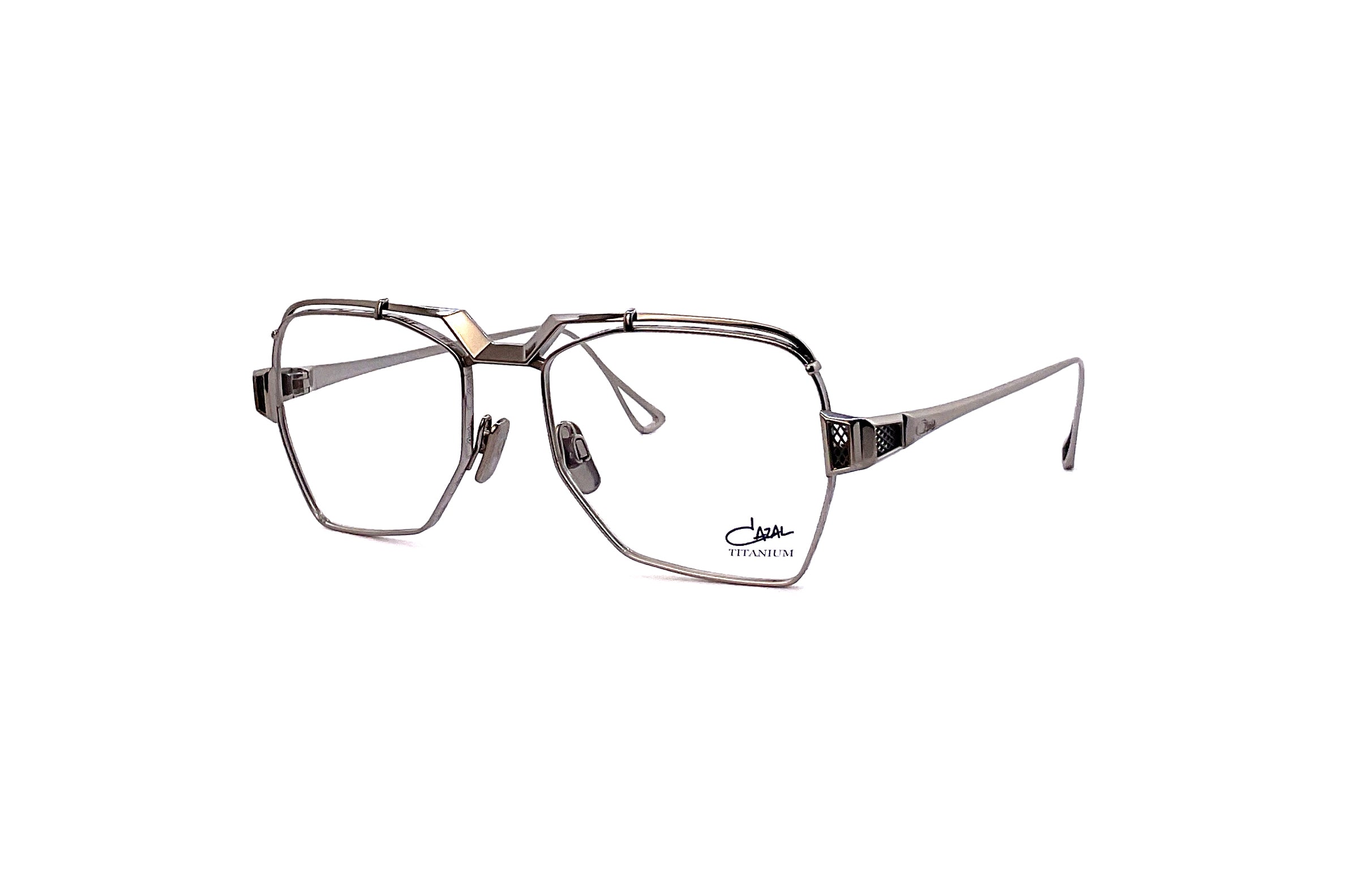 Cazal 5009 Silver Frame Sunglasses - Retro Aviator Style for Men & Women - UV Protection - Perfect for Driving, Travel & Outdoor Activities