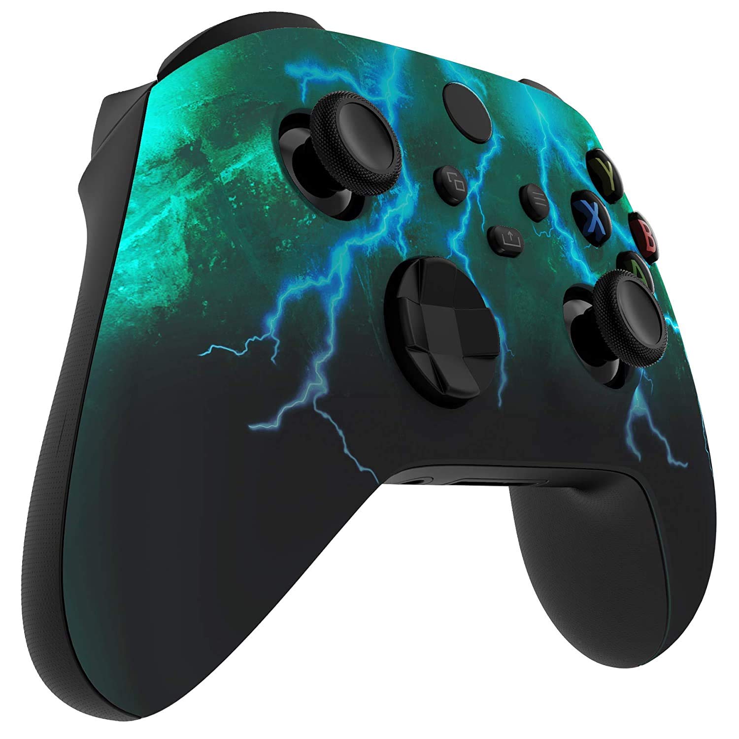 Modded Xbox Series/One S Rapid Fire Controller with Custom Shell - Drop Shot, Jump Shot & Quick Scope for All Games (Lightning) - Perfect for FPS, Battle Royale & Competitive Gaming