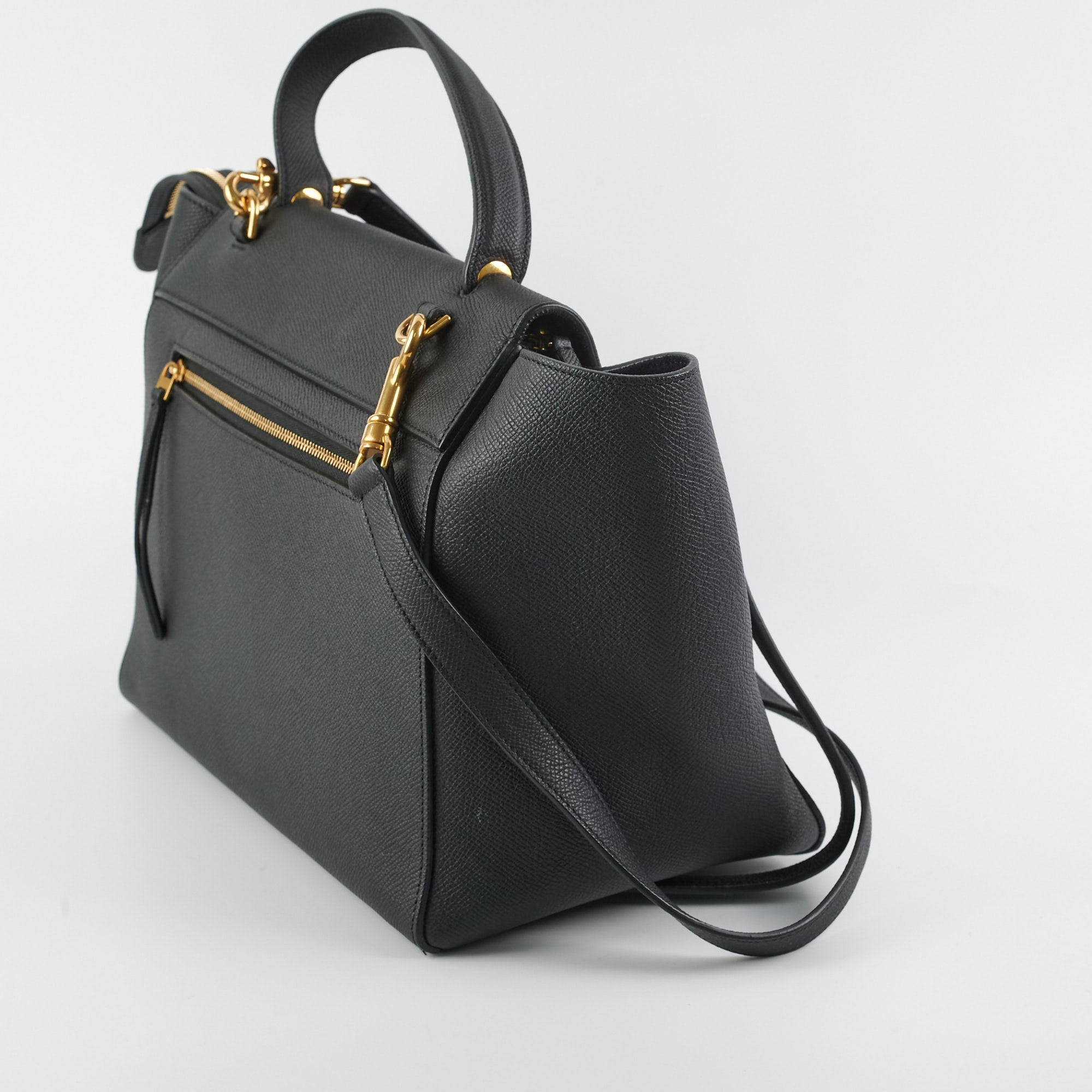 Celine Mini Belt Bag for Women - Genuine Leather Crossbody Shoulder Bag in Black | Perfect for Everyday Use, Travel & Casual Outings