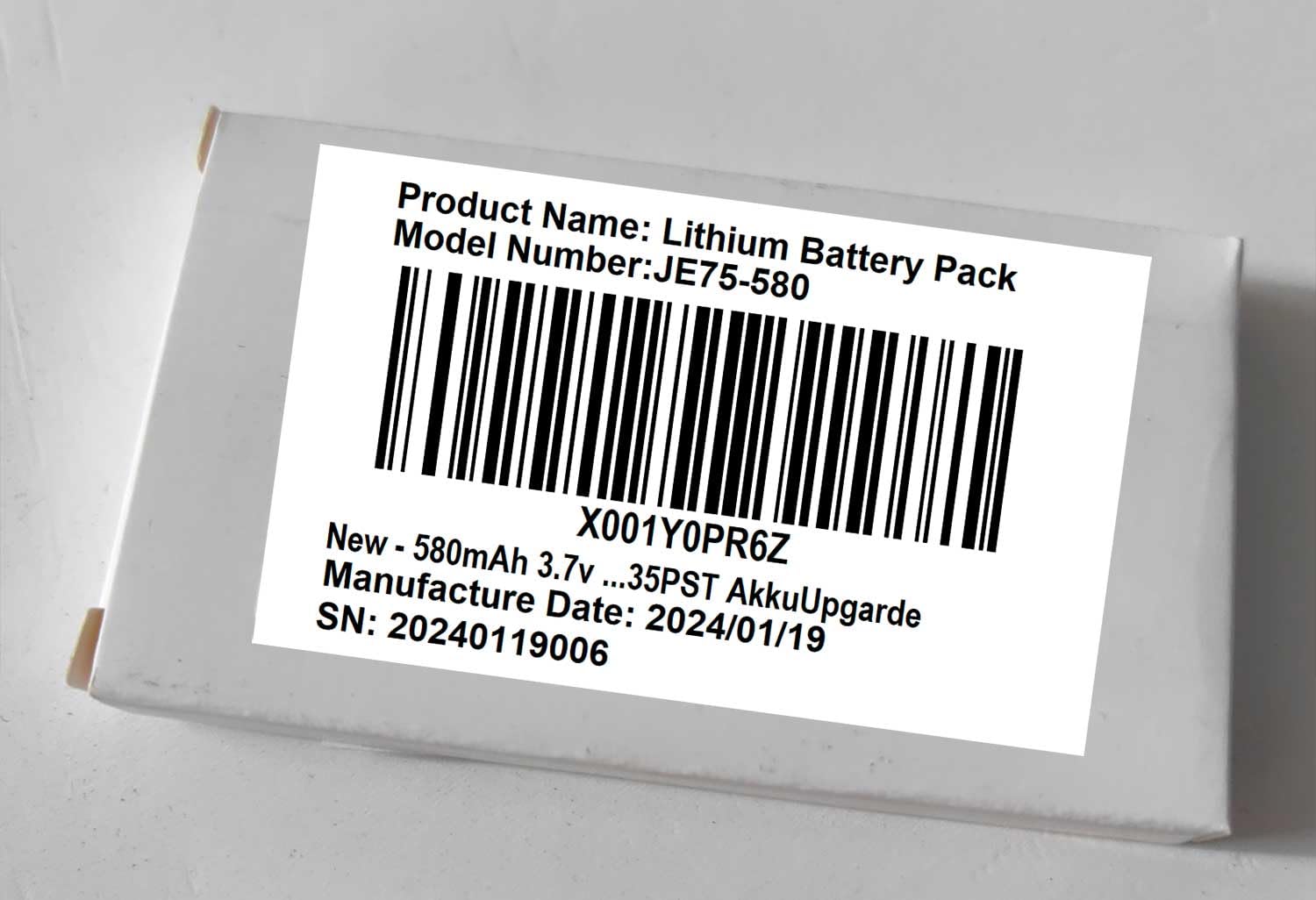 580mAh 3.7V LiPo Replacement Battery for Jabra Evolve 75/75 UC/75 SE Bluetooth Headset - AHB572535PST Compatible - Perfect for Office, Remote Work & Video Conferencing
