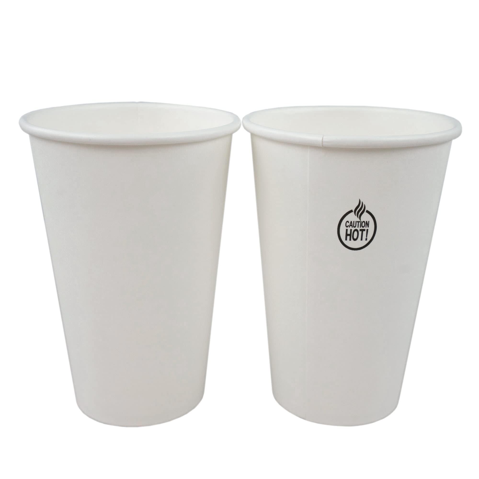 Abena Disposable Paper Coffee Cups 8oz 12oz 16oz - 1000 Pack Bulk Hot & Cold Drink Cups for Coffee Tea Party Office Restaurant Use