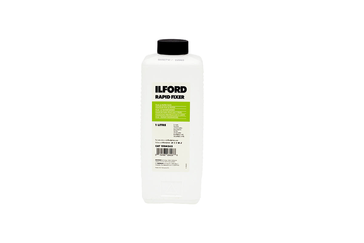 Ilford 1984262 Rapid Fixer Liquid - 1 Liter for Black & White Film & Paper Development | Darkroom Photography Essential