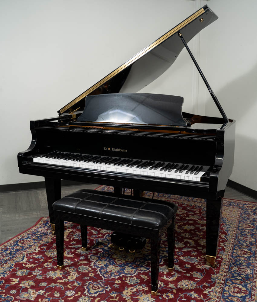 1985 Baldwin C152 5'0 Grand Piano in Polished Ebony - Perfect for Home, Studio & Concert Performances